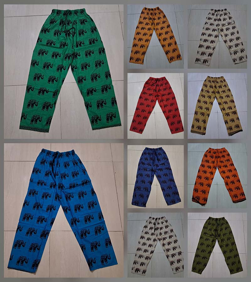 Elephant Print Cotton Fabric Trouser GC-AP-1620