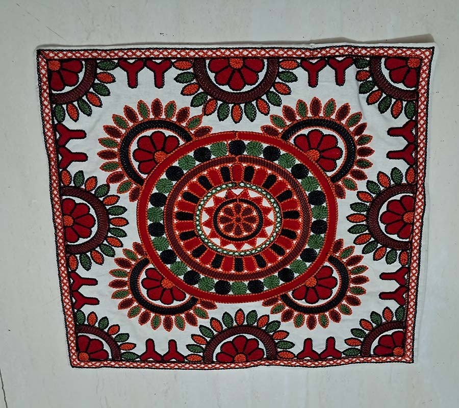 Embroidery Work Cotton Fabric Cushion Cover For Home Décor  GC-CC-130