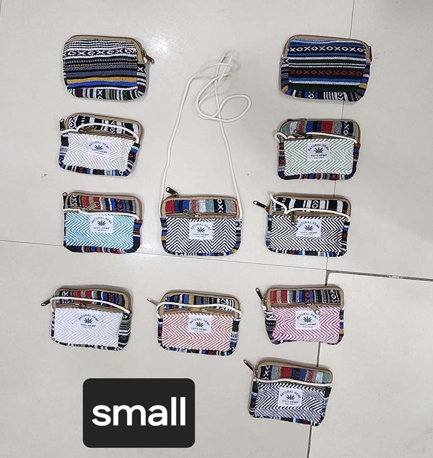 Hemp Print Coin Purses GC-BG-908