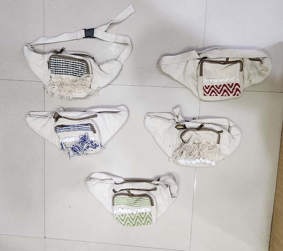Mix Cotton Hemp Money Belts Bags GC-BG-1151