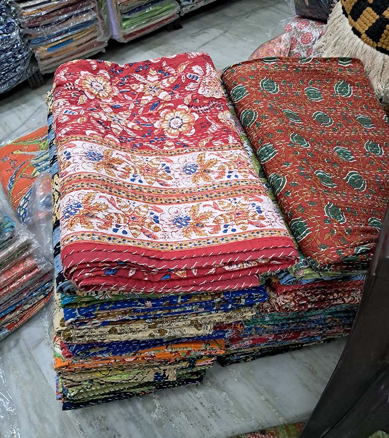 Home Decor Kantha Fabric Double Bedsheets GC-TPDB-316 Sze (210cmX240cm)