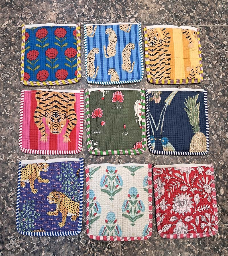 Big Small Cotton Print  coin Purses BG-1088