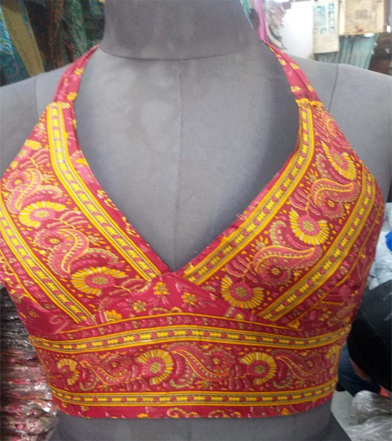 Poly-Silk New Saree Fabric Tops GC-AP-1608