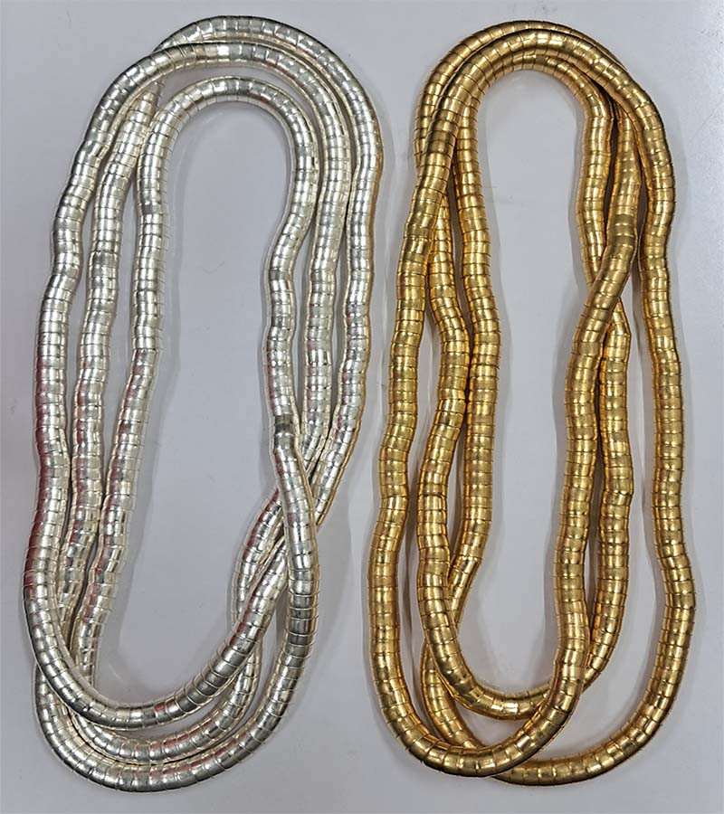 Brass Caps Beads Necklaces GC-NK-544