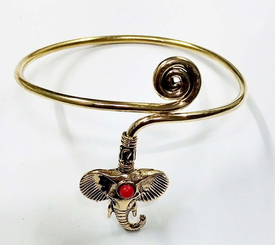 Stone Beads Brass  Bangle GC-BL-360