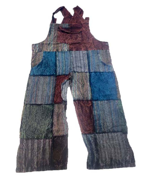 Patch Work Cotton Fabric Jumpsuit  Man's And Women's Use GC-AP-1282