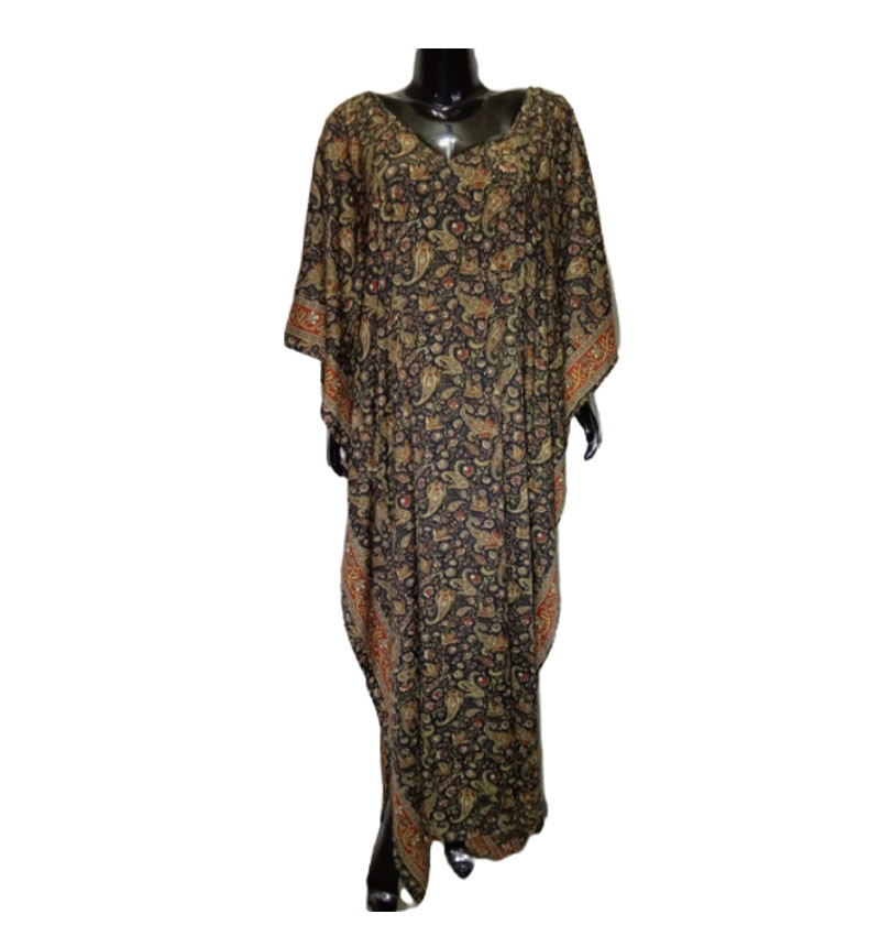 Rayon-silk Fabric Long Kaftan GC-AP-1111