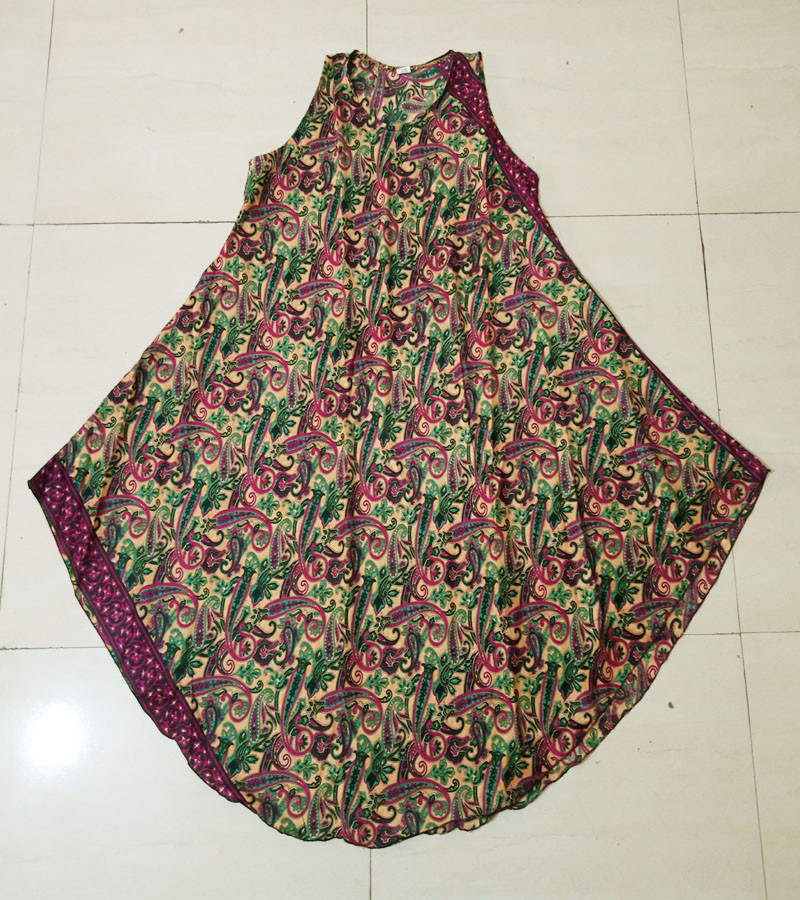 New Saree Fabric Umbral Dress  GC-AP-1178