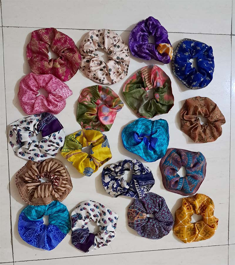 Old Saree Fabric hair Bands  GC-AP-1651