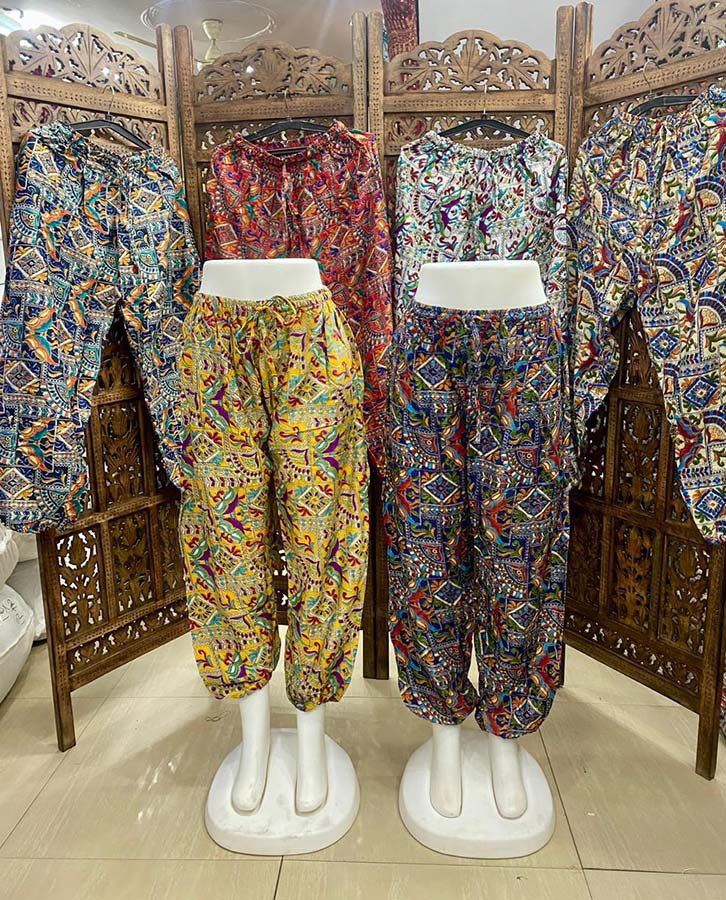 Viscous Fabric Print Trouser   GC-AP-1412