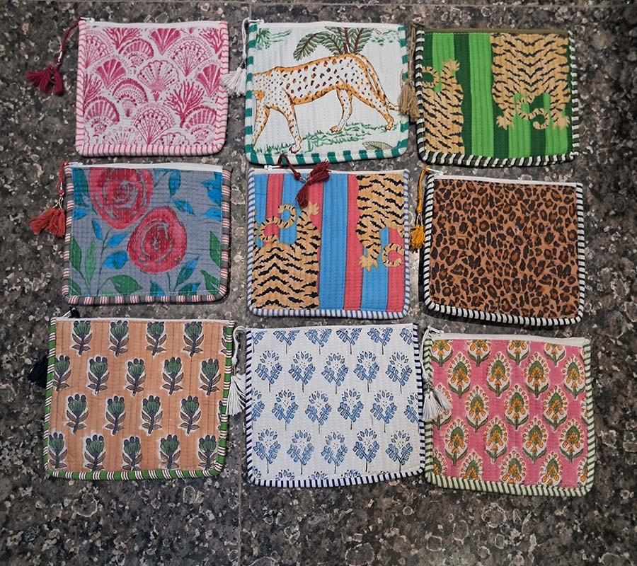 Big Size Cotton Print  coin Purses BG-1087