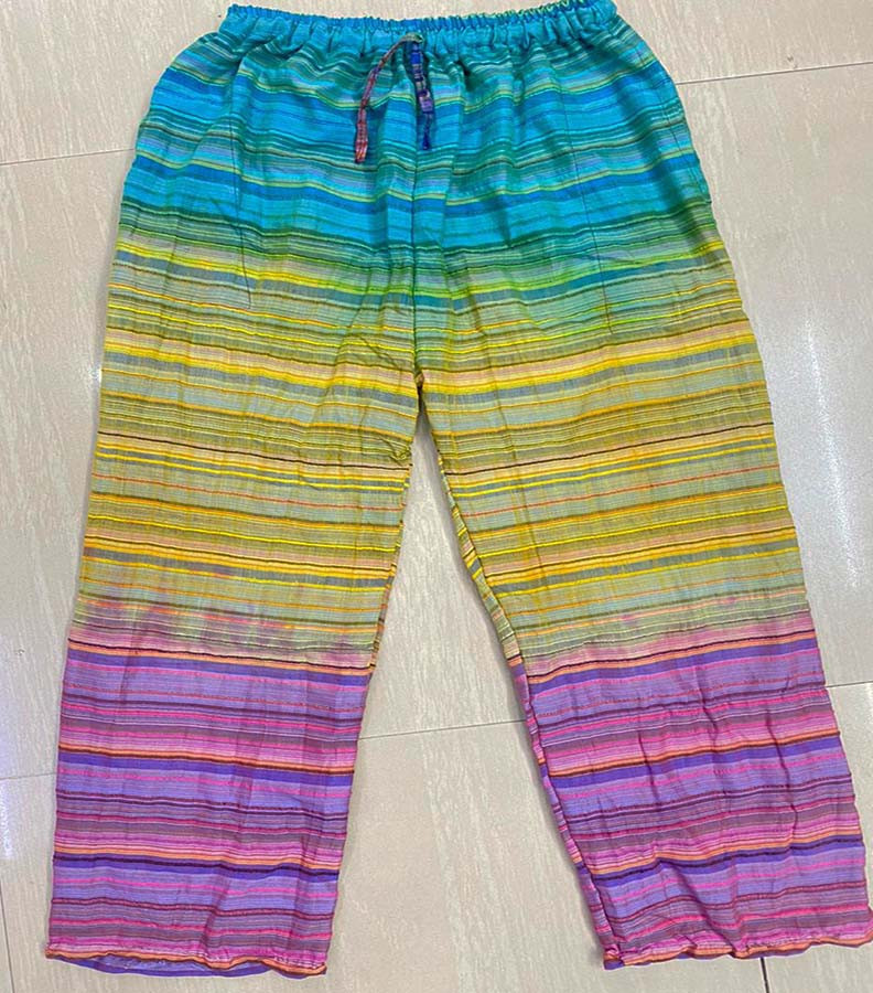 3 Dye Print Cotton Summer Wear Harem Pants For Man's and Women's GC-AP-1358