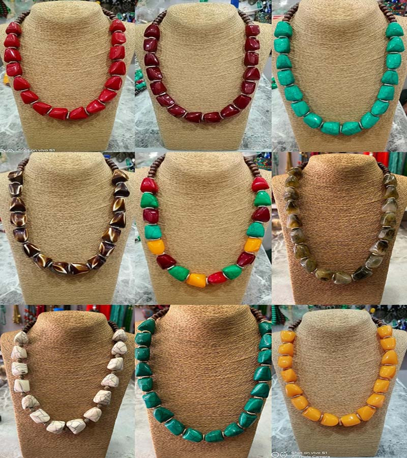 Resin  Beads Necklaces GC-NK-355