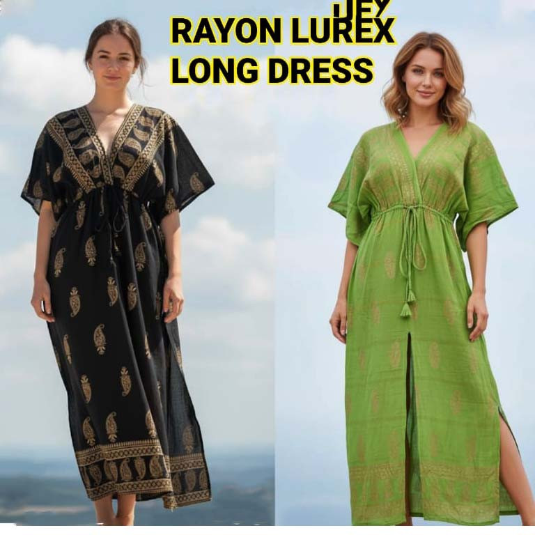 Rayon Lurex Long  Dress GC-AP-1639