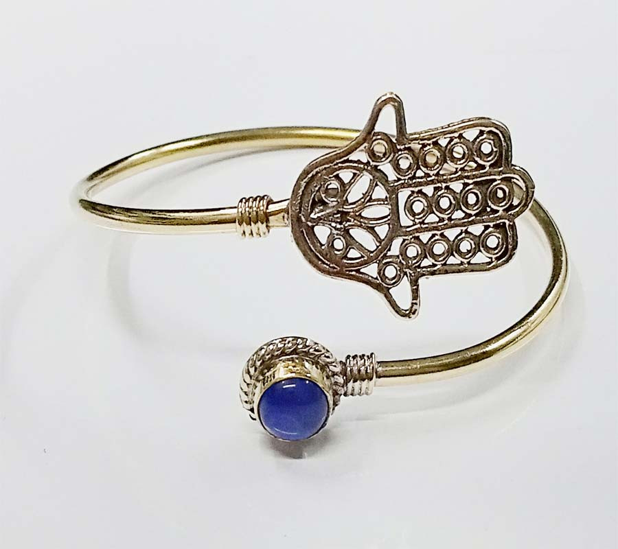 Stone Beads Brass  Bangle GC-BL-350