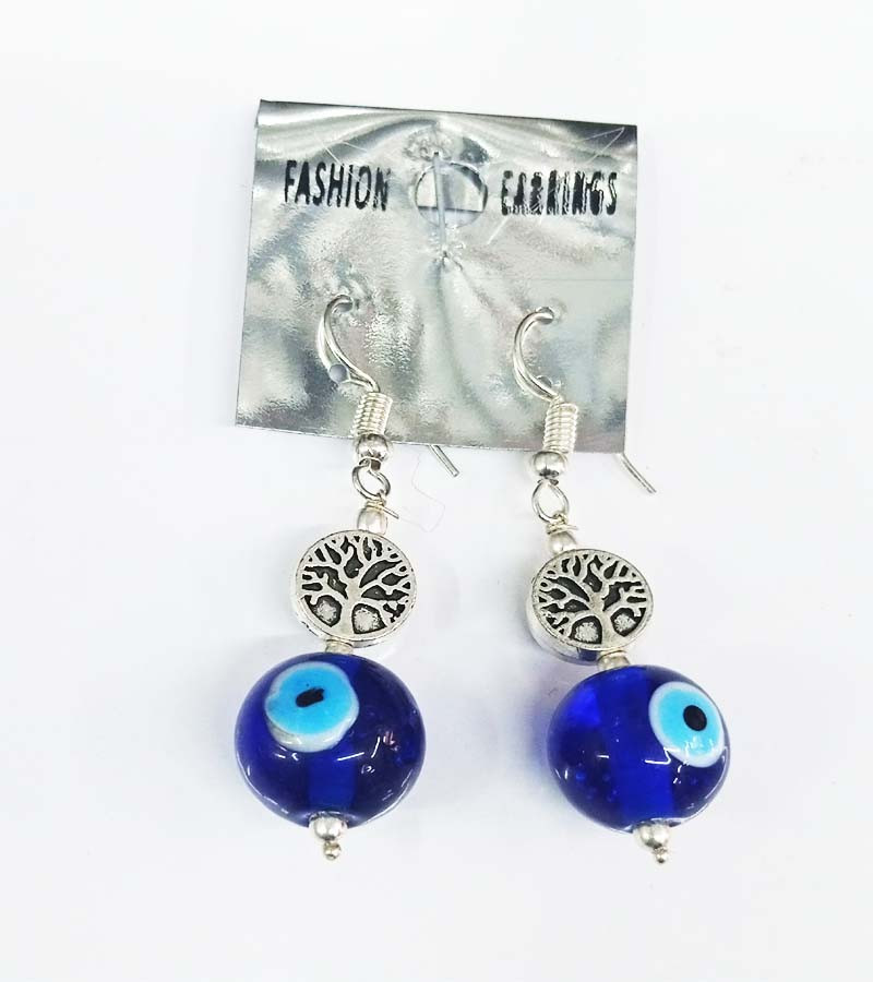 Evil eye Glass Beads  Earrings GC-ER-302