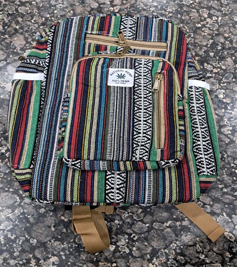 Hemp Back Pack  Mix colors GC-BG-879