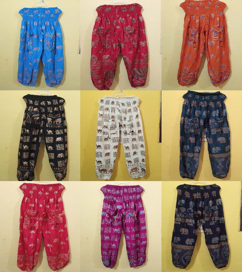 Rayon Gold Print Harem Pants GC-AP-898