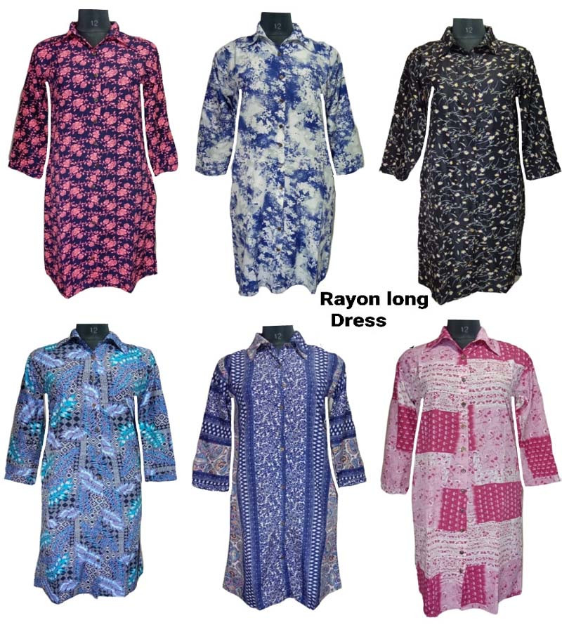 Rayon Long Dress  GC-AP-1262