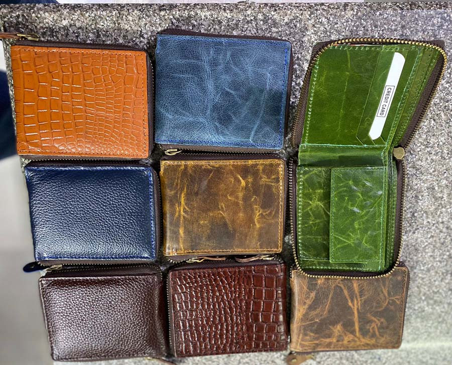 Man's Leather Wallet Mix colors GC-BG-891
