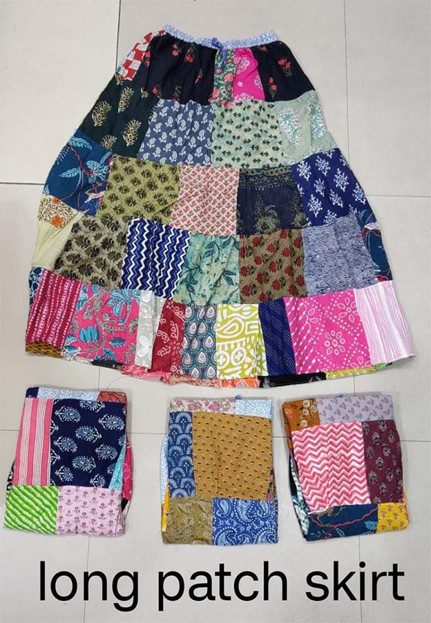 Boho Fashion Cotton Patch Work Skirts GC-AP-968