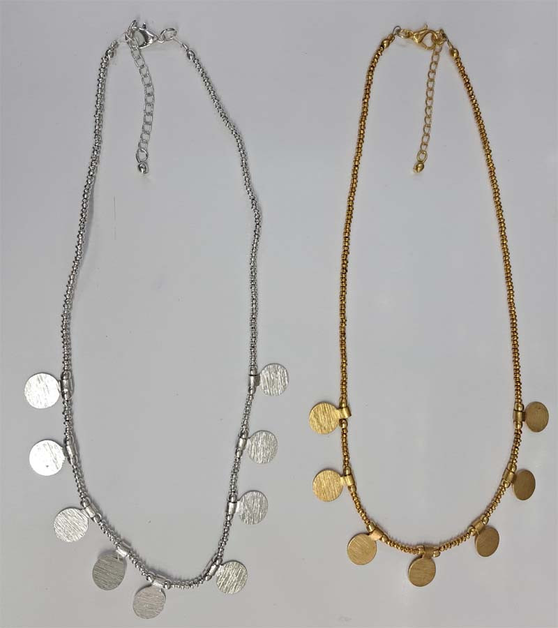 Brass Metal Beads Necklaces GC-NK-460