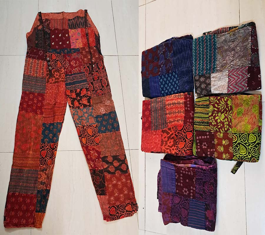Bohemian Fashion Cotton Patch Work Jumpsuit GC-AP-1652