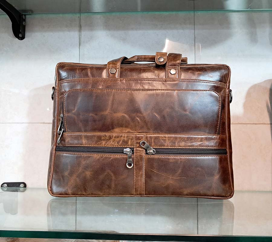 Real Leather Travel Laptop-MacBook Messenger Bag For Man   Bag BG-915