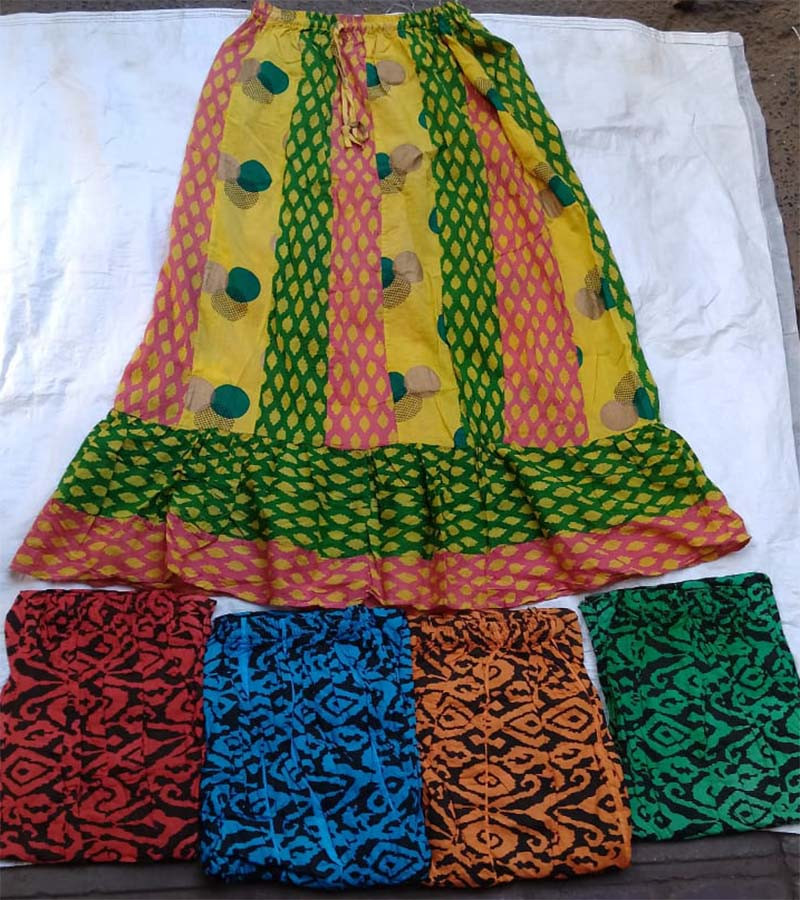 Rayon Patch Work Skirts GC-ER-1606