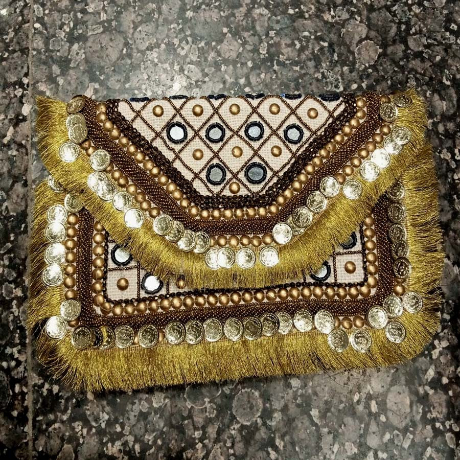 Boho Fashion Beaded Work Clutch's For Women GC-BG-154