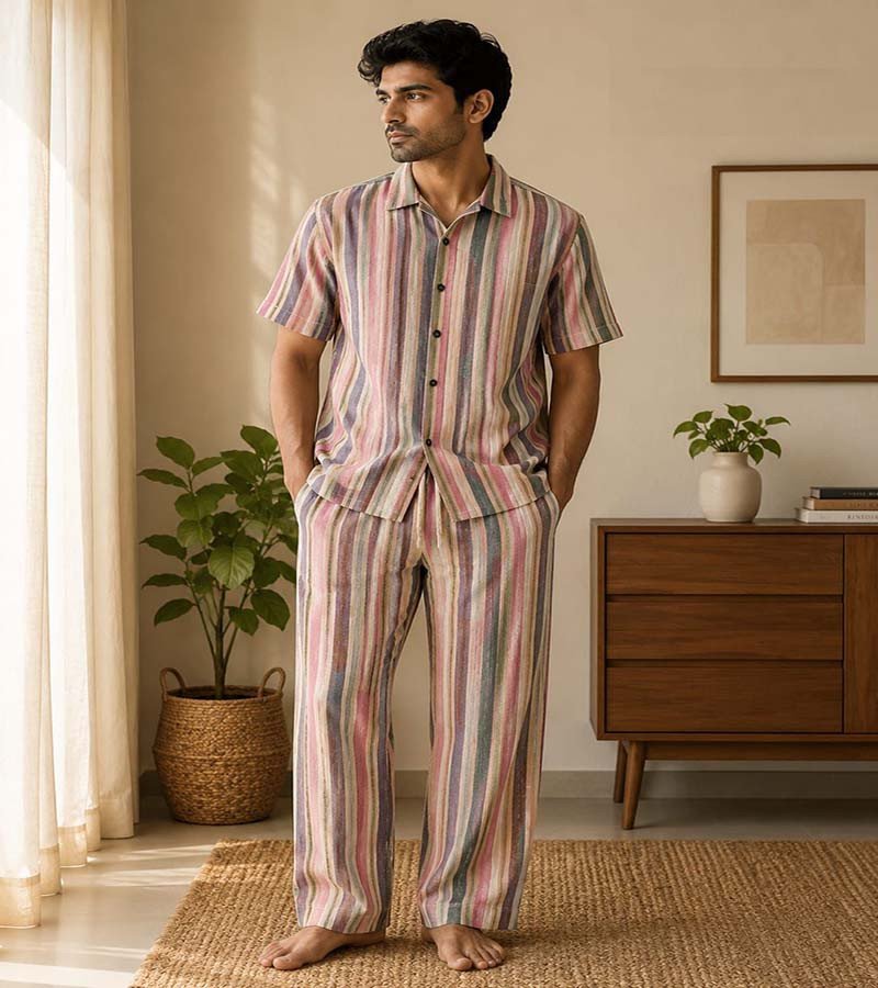 Hemp Fabric Shirts and Trouser Set  GC-AP-1679