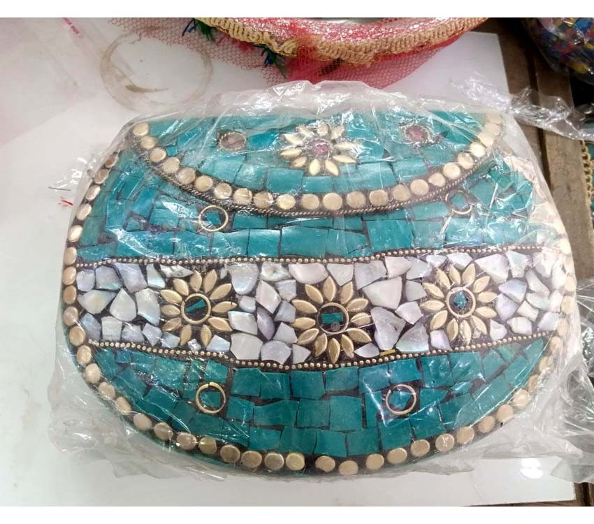 Mosaic Work Metal Purses GC-BG-286