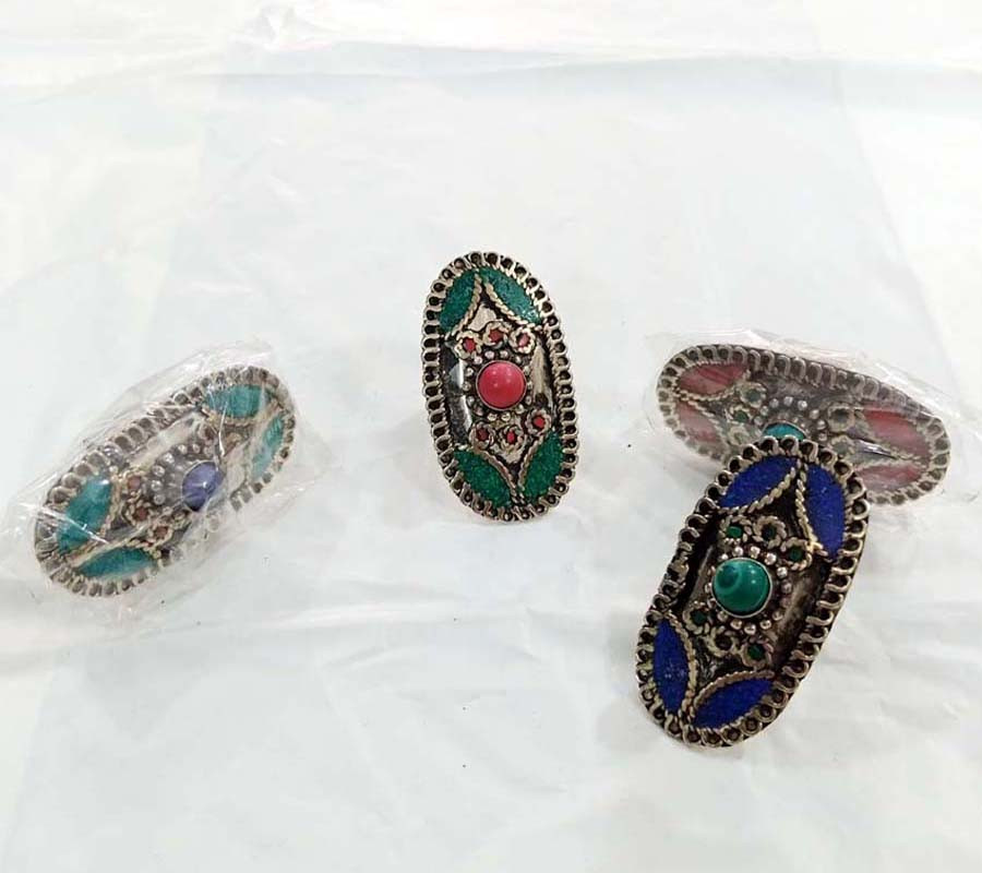 Boho Fashion Beaded Brass Rings GC-RG-102