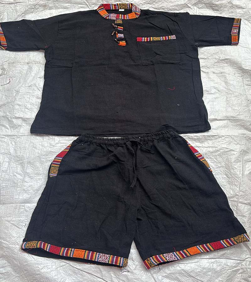 Cotton Fabric Shirts And Shorts Sets GC-AP-1602