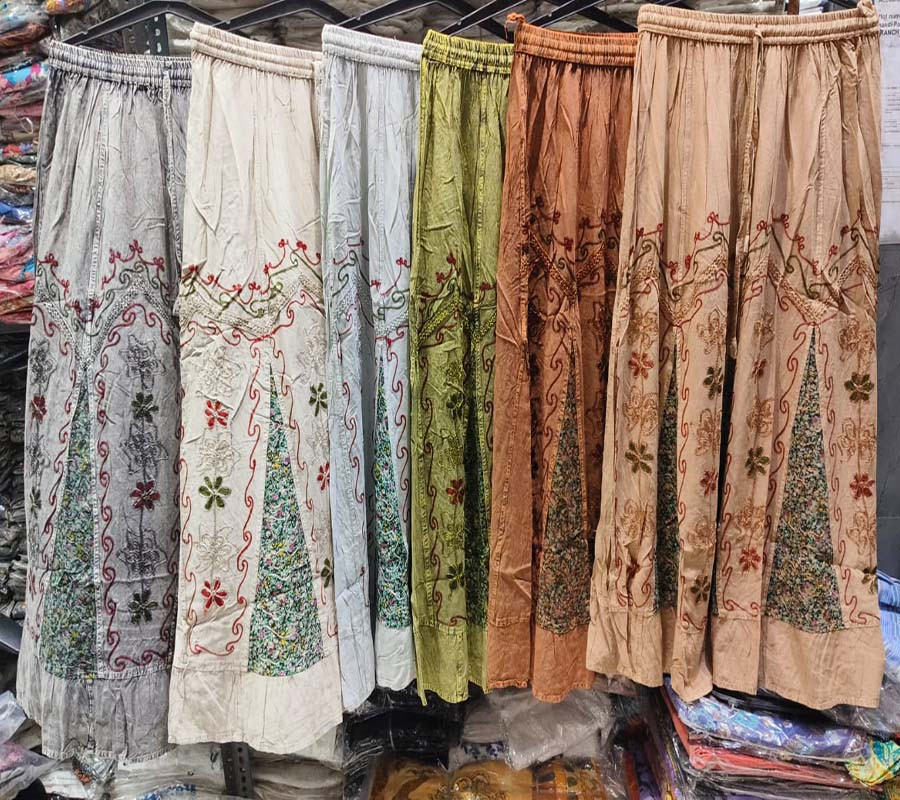 Cotton Stone Wash Fabric Skirt GC-AP-1501