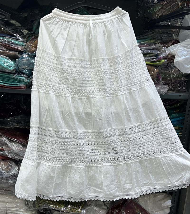 Cotton Embroidery Work Skirts GC-AP-1332