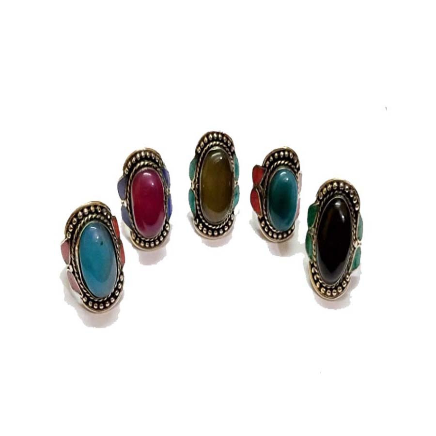 Stone Beads Brass  Rings  GC-RG-140