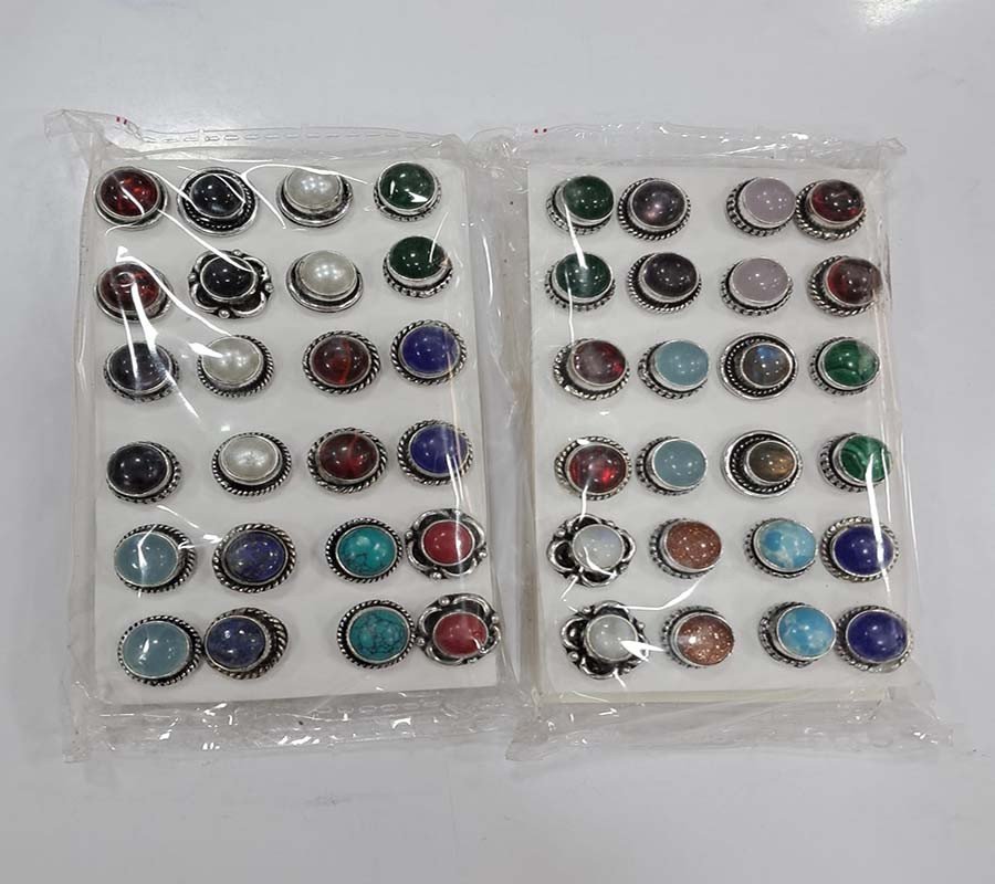 Boho Fashion Stone Beads Metal Earrings GC-ER-522