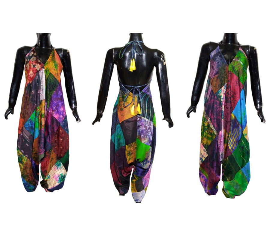 Silk Patch Aladdin Jumpsuit GC-AP-1162