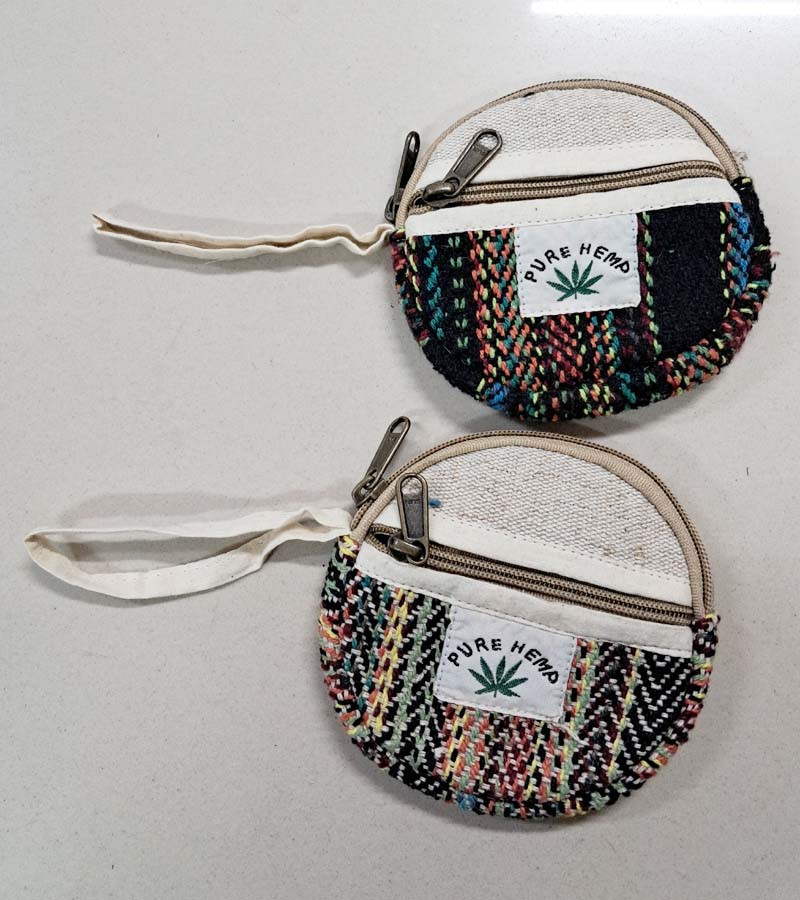 Hemp Coin Purses  Mix colors GC-BG-872