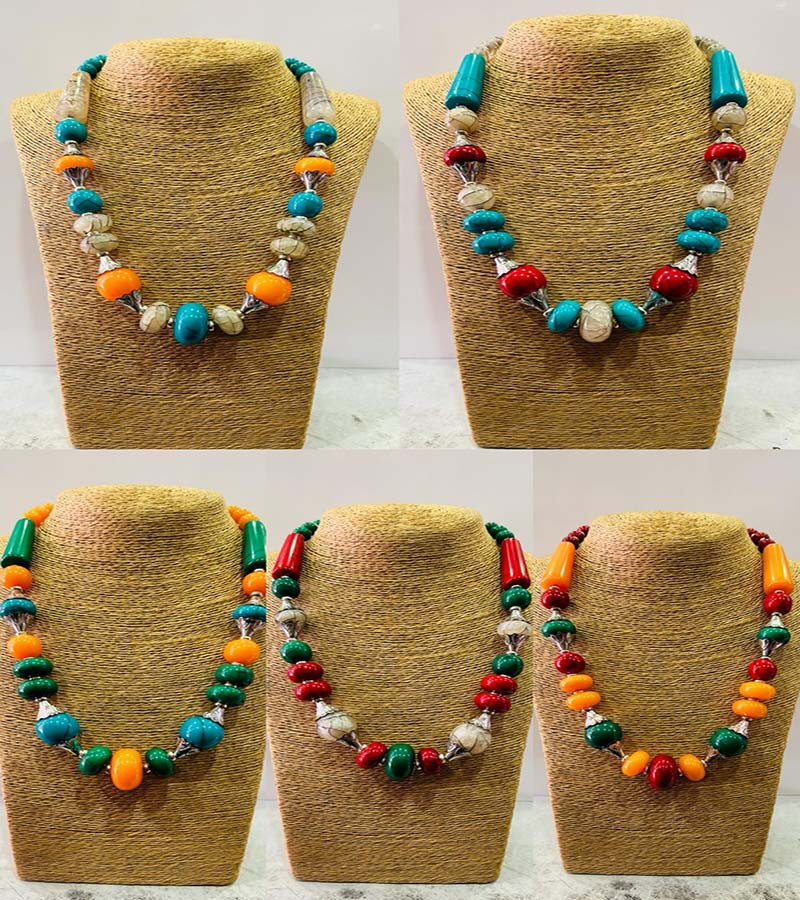 Resin  Beads Necklaces GC-NK-354