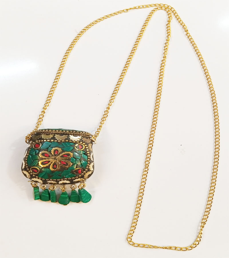 Mosaic Beads Work Pendent  Women's Fashion Jewelry Necklaces GC-NK-440