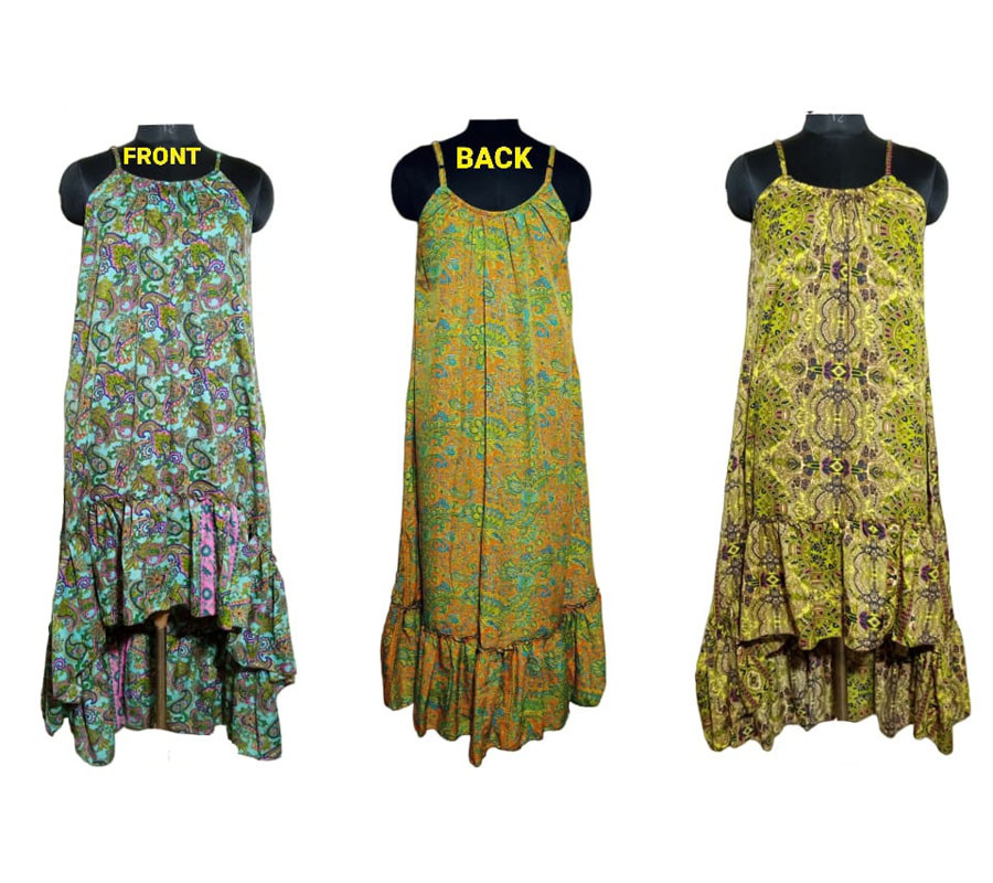 70%Silk 30%Rayon Dress GC-AP-1146