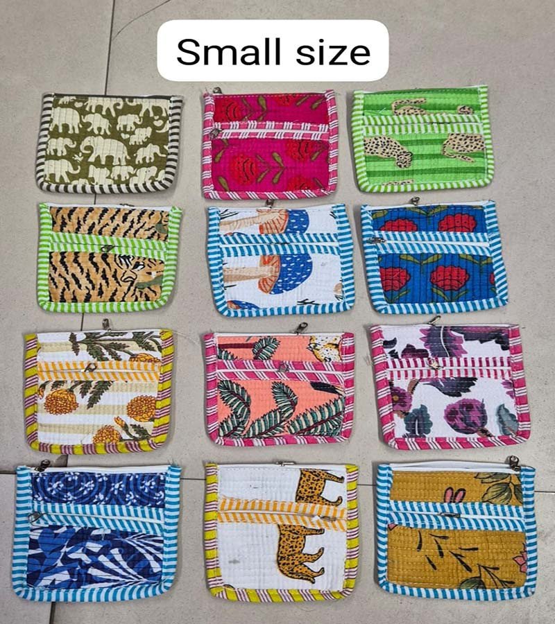 Small Size Cotton Print  coin Purses BG-1136