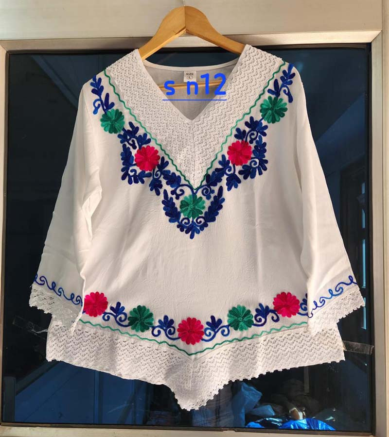 Cotton EMBROIDERY WORK White Top GC-AP-1587