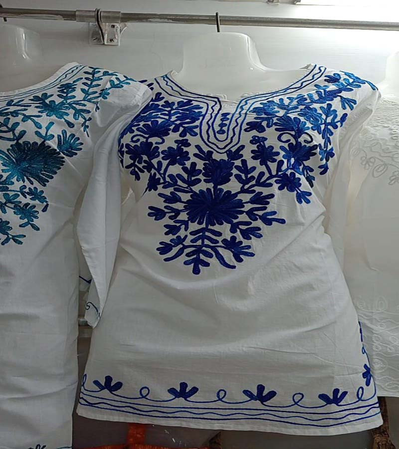 Embroidery Work Cotton Fabric Tops  GC-AP-1363