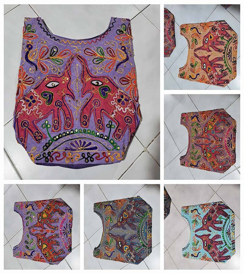 Embroidery Work Cotton Fabric Bags GC-BG-1023