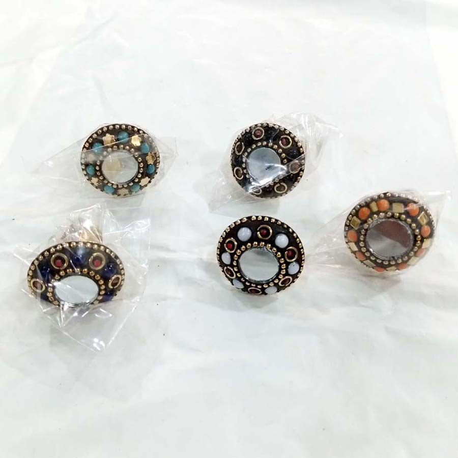 Fashion Beaded Brass Rings GC-RG-104