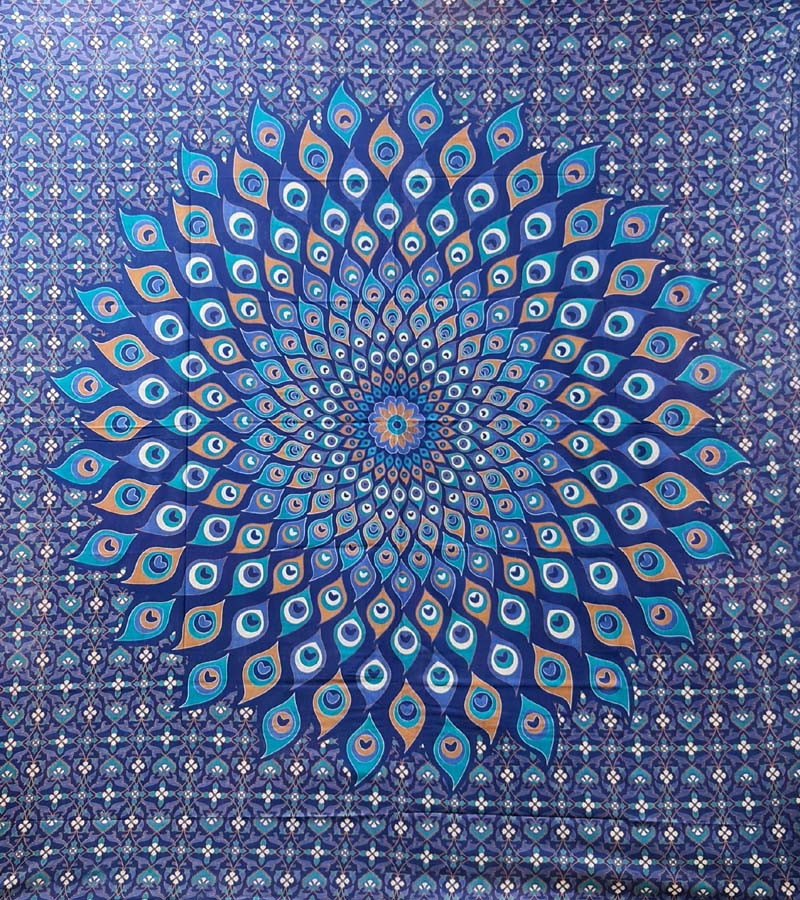 Barmeri Eye Print Wall Hanging Tapestries and Cotton Fabric Double Bed Sheet for Home & Hotel Decoration GC-TPDB-111
