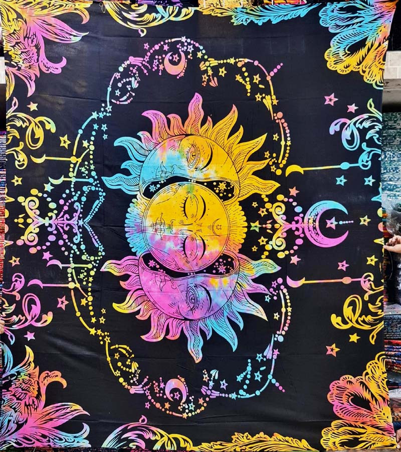Home Decor Cotton Fabric Double Bedsheets GC-TPDB-226 Size (210cmX240cm)